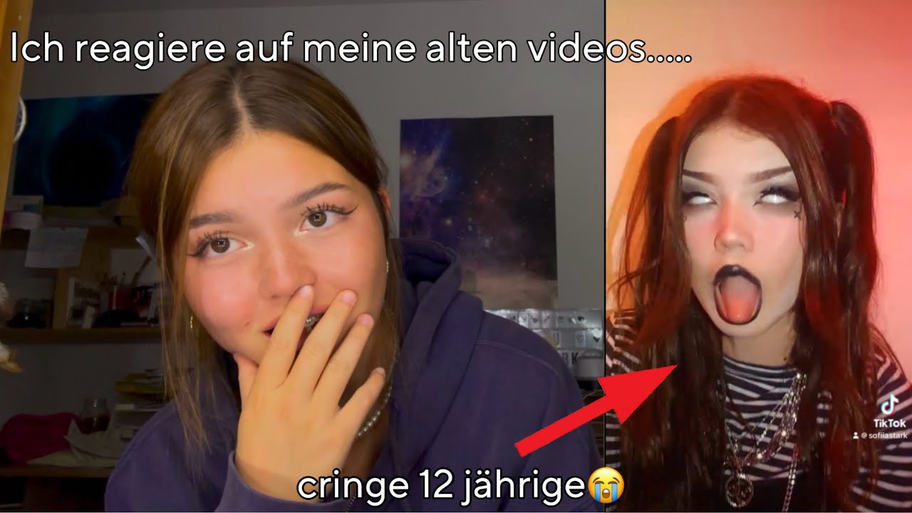 Ich reagiere auf meine alten Tiktoks/ youtube videos