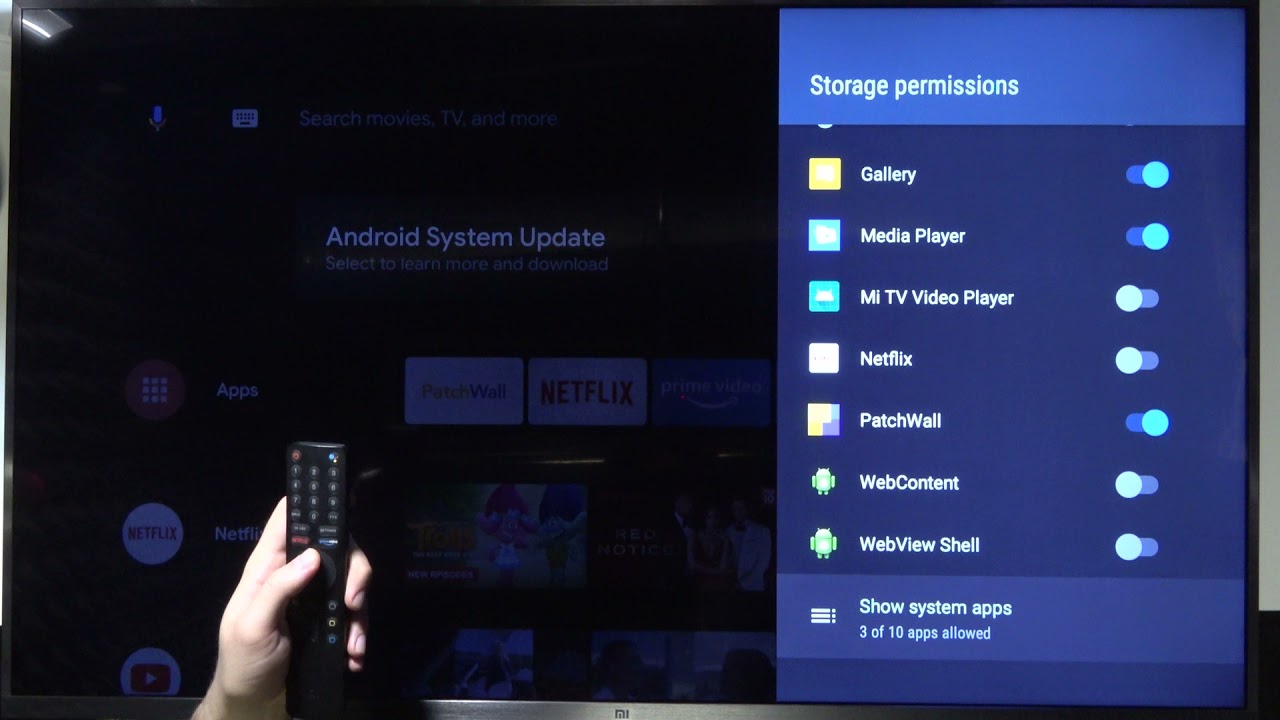 Как настроить разрешения приложений на XIAOMI Mi TV 4S 32 - заблокировать отслеживание местоположени