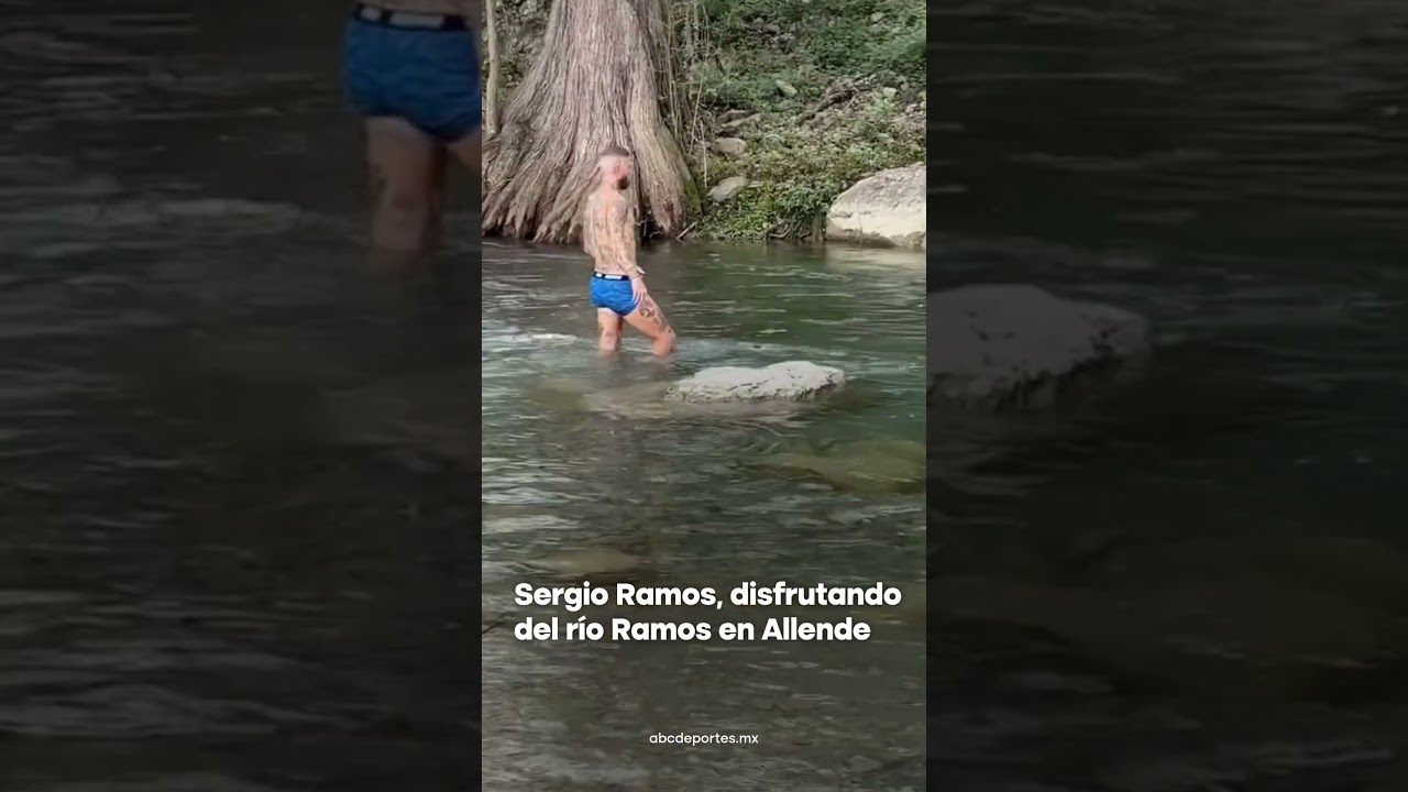 Sergio Ramos en el R&iacute;o Ramos #rayados #sergioramos #allende