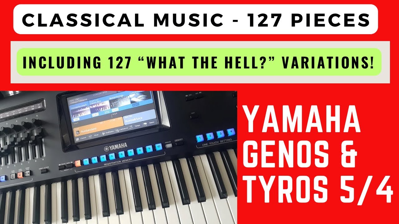 YAMAHA BARGAIN - 127 SONGS, 254 VERSIONS - TWISTED CLASSICAL for Yamaha Keyboards!