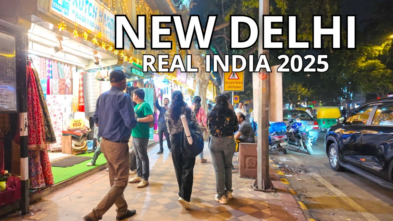 Walking in India 2025 🇮🇳 – Real Streets of New Delhi (4K UHD)