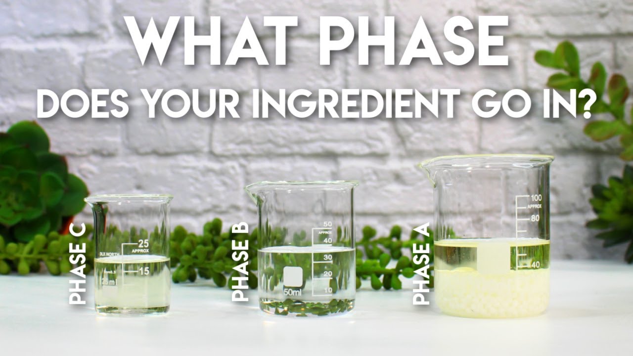 How to know what Phase an Ingredient goes in; Formulating For Beginners