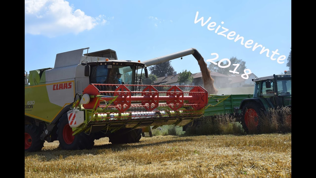 Weizenernte 2018 in Oberbayern||FENDT 511C||LEXION 630|Bayerns Landwirtschaft