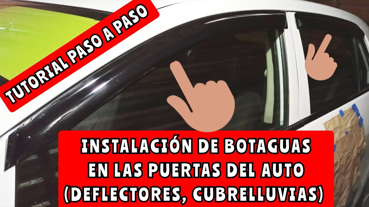 CÓMO INSTALAR BOTAGUAS EN EL AUTO (NISSAN TIIDA)