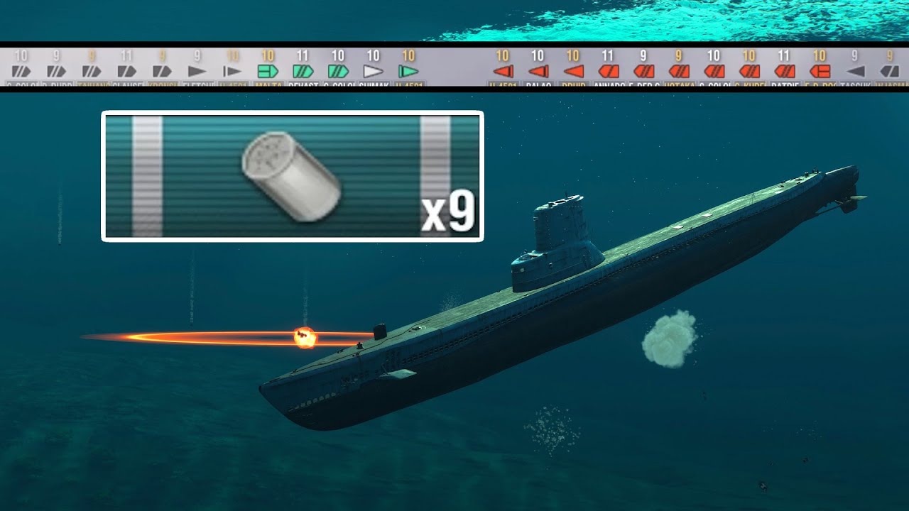 SHIMAKAZE ALONE vs KURFÜRST and 2 SUBMARINE