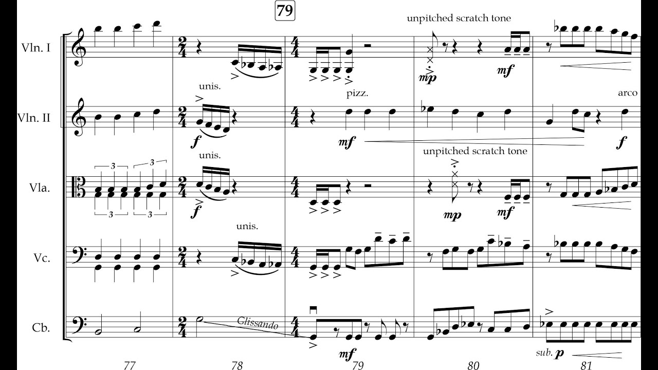 Kevin Poelking - Gradients for String Orchestra (2019) [Score-Video]