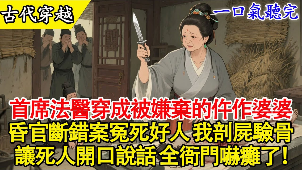 【一口氣聽完】現代女法醫穿成58歲老太婆？一把剔骨刀讓死人開口，縣令嚇得當場跪地！🔥