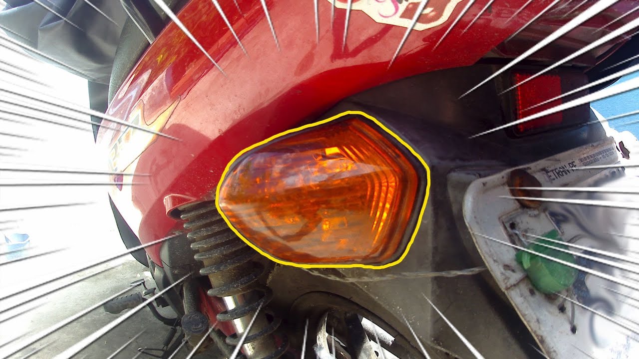 COMO TROCAR AS SETAS TRASEIRA DA BIZ OU TROCAR UMA LUZ DE PISCA QUEIMADA?