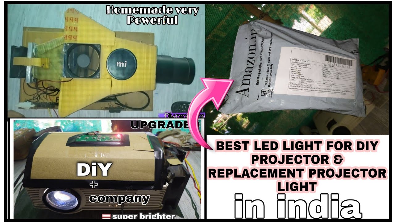 Diy projector LED light!!📽️Best & chip led light for diy projector & replace projector LED
