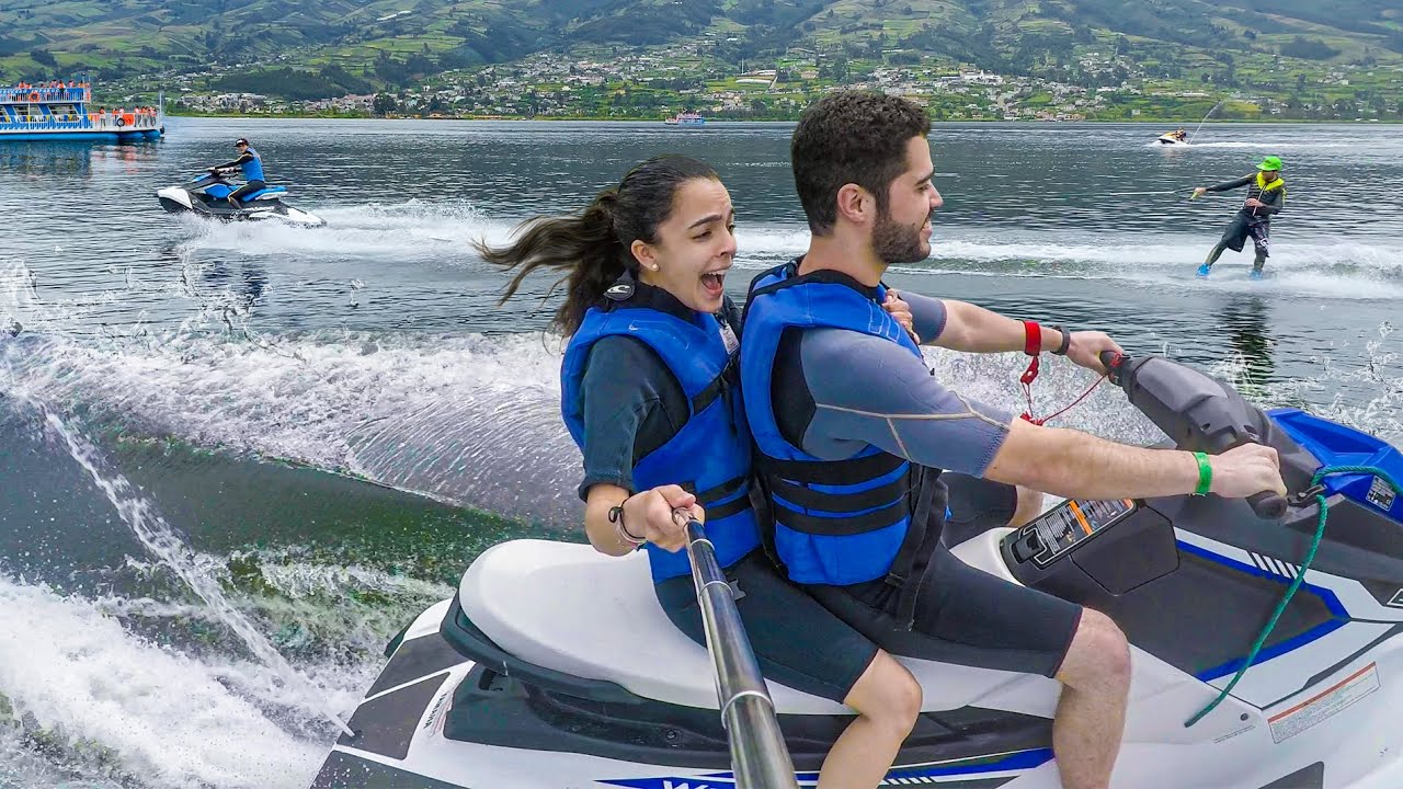 Primera vez en MOTOS DE AGUA *Vale lloró - Deportes Extremos en Lago