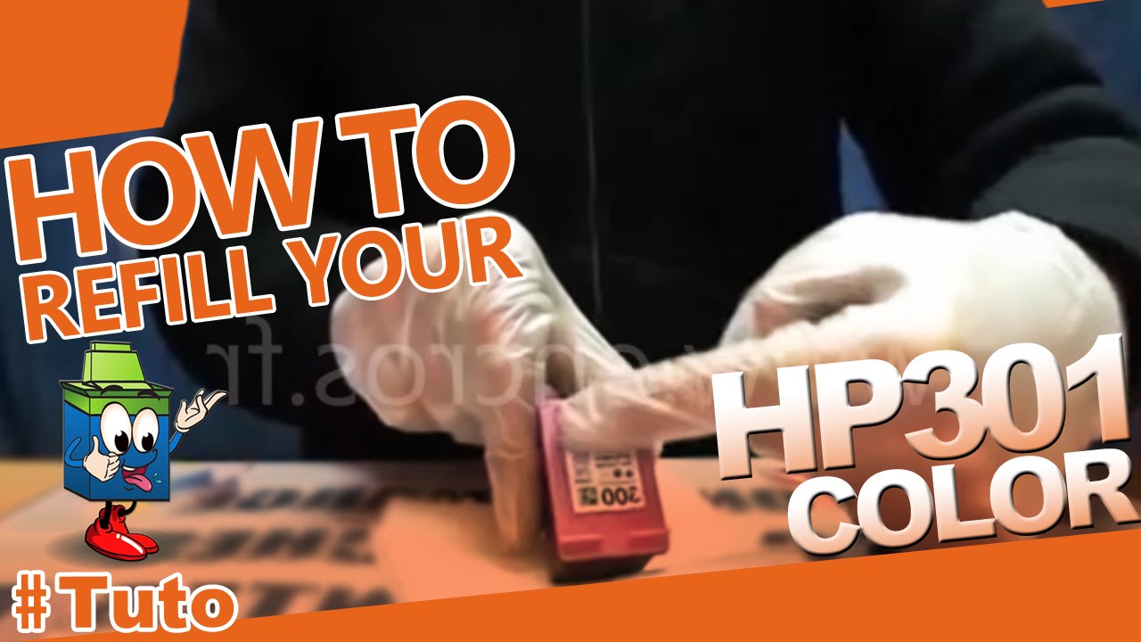 HP 301 Color Cartrdge : How To Refill The Cartridge