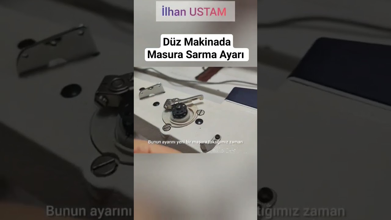 Düz Makinada Masura Sarma Ayarı