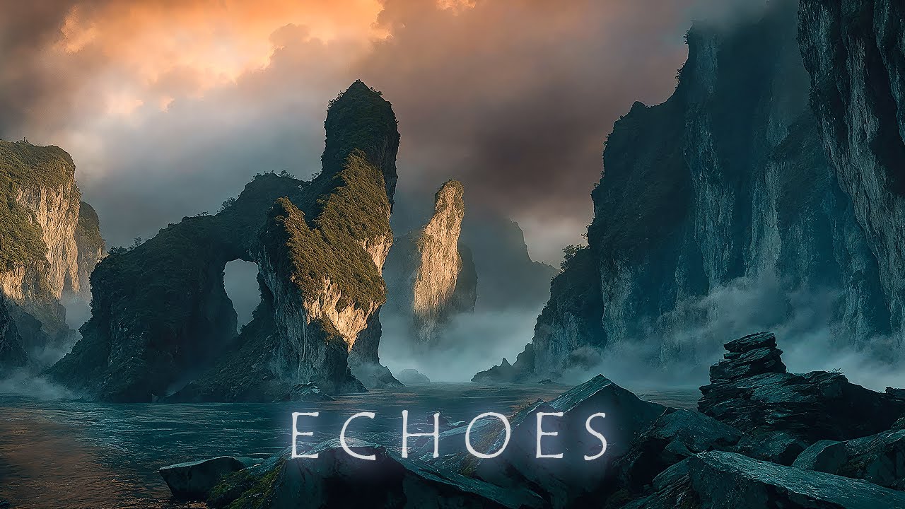 ECHOES - mellow ambient - ethereal soothing music with calming visual journey