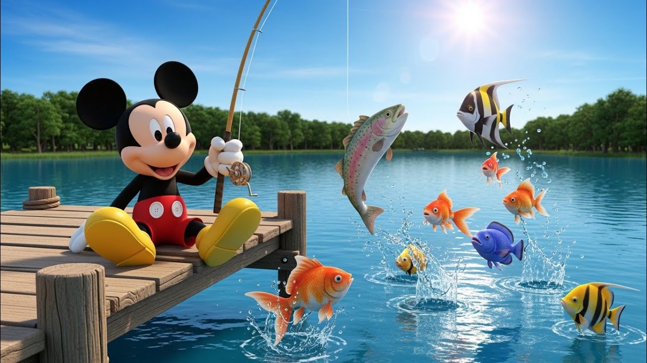 Mickey Mouse Goes Fishing | Fun Cartoon Adventure for Kids