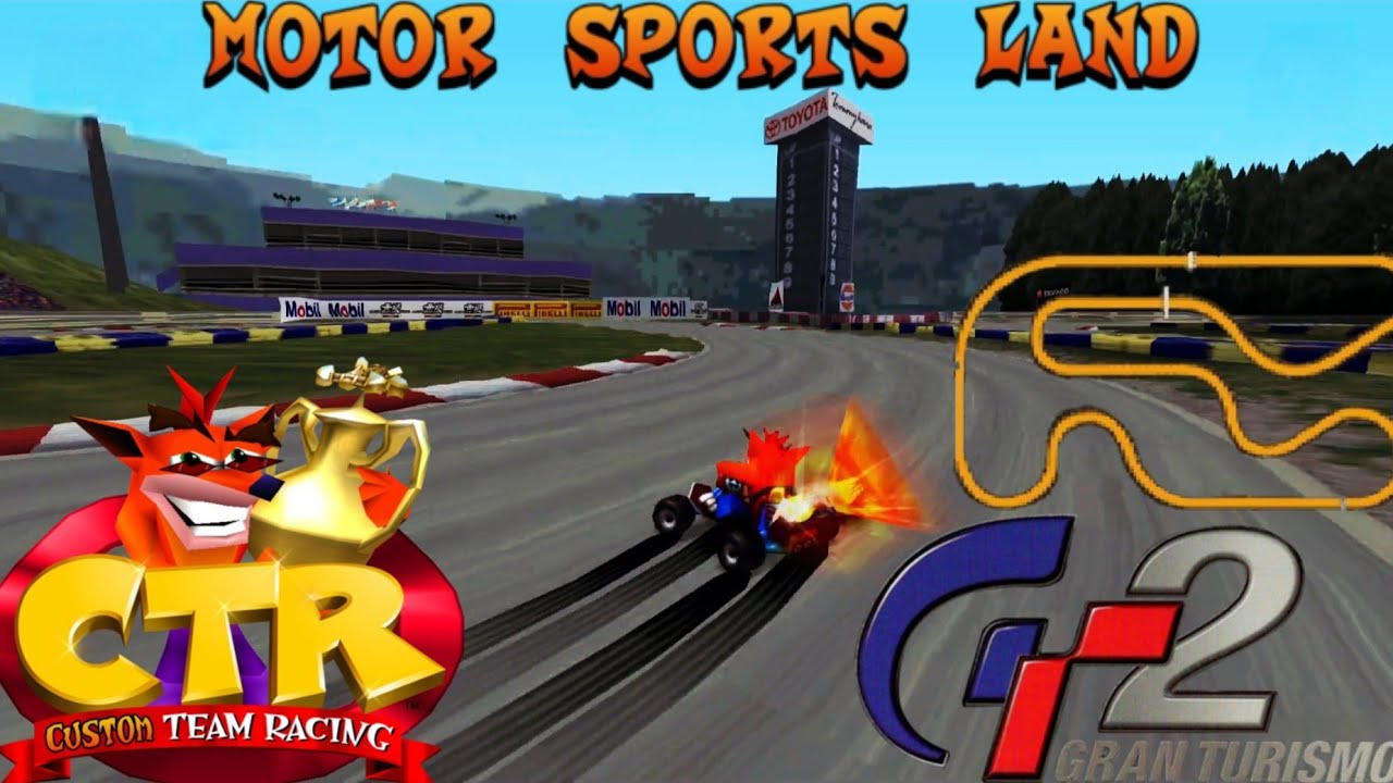 CTR Crash Team Racing: Motor Sports Land Custom Track By Randomii66