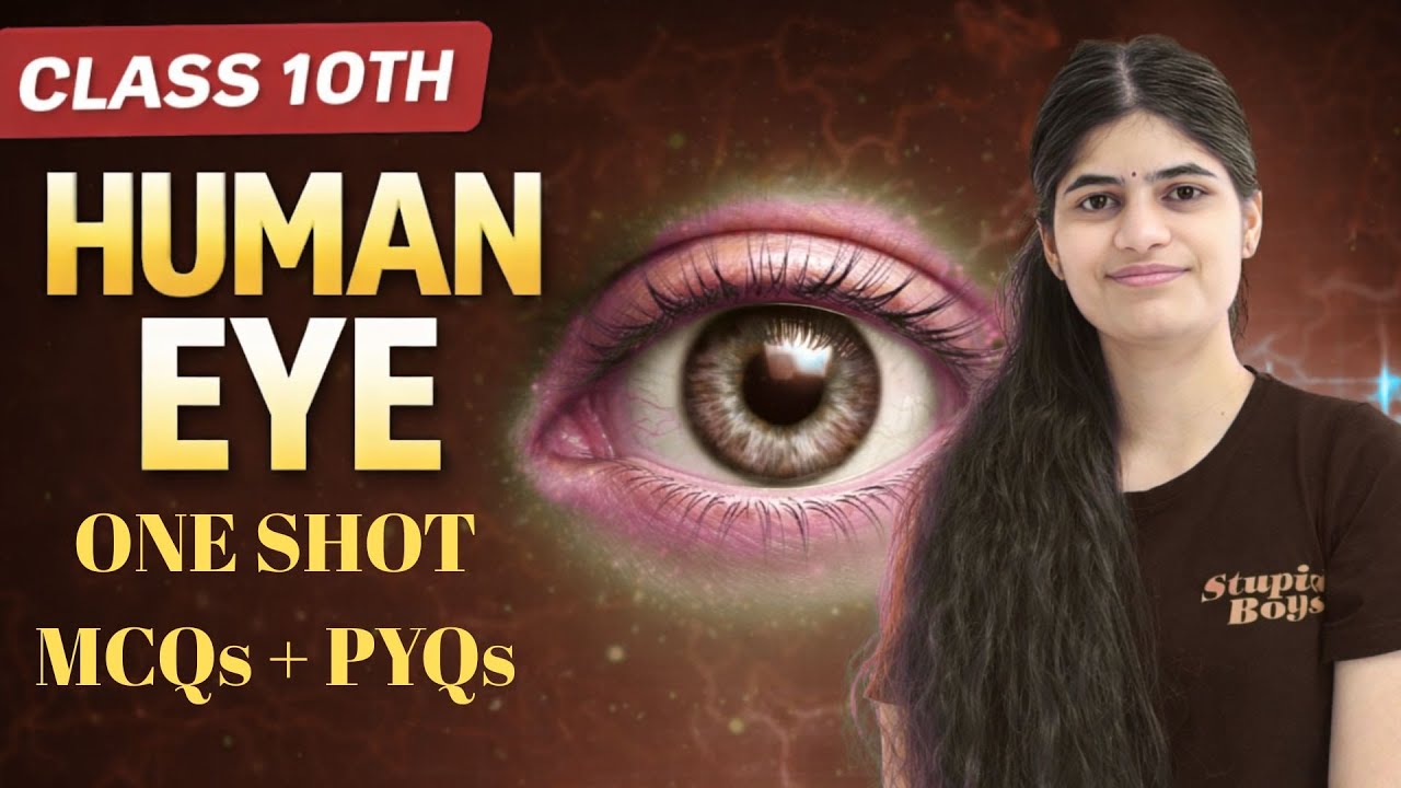 Human Eye Full Chapter in 60 Minutes | PYQ + MCQ | Class 10 Science | BOARD 2026