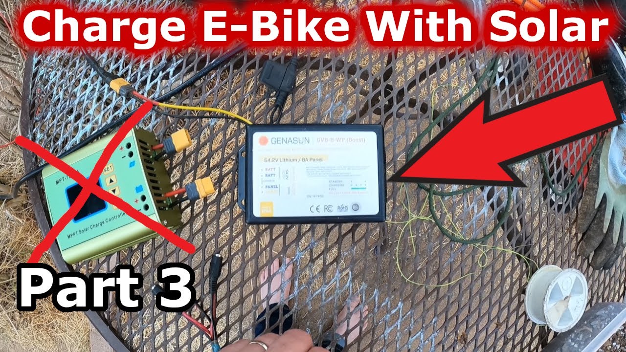 How To Charge Electric Bike with Solar? Part 3 | Genasun VS MPT-7210A