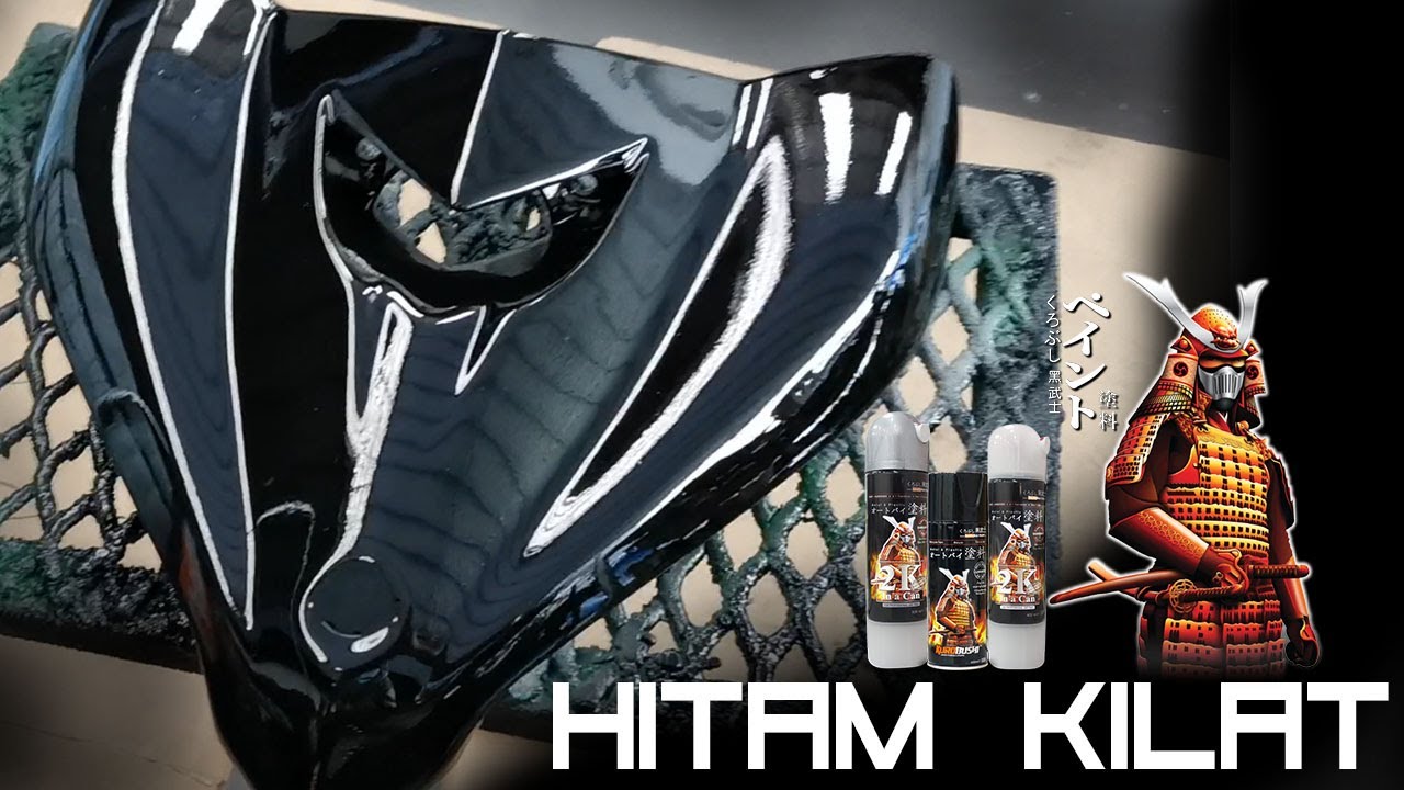Cara Spray Hitam atas Cover set-Samurai Paint Malaysia