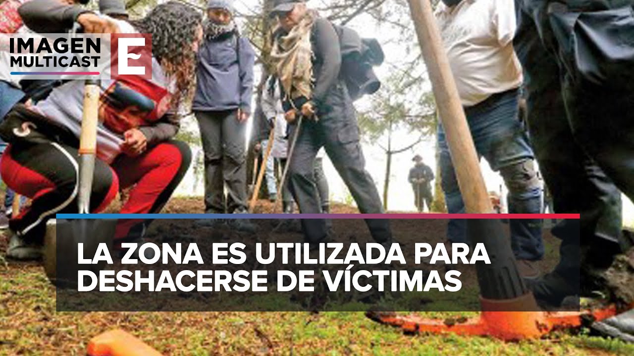 Familiares de desaparecidos buscan a sus seres queridos en el Ajusco