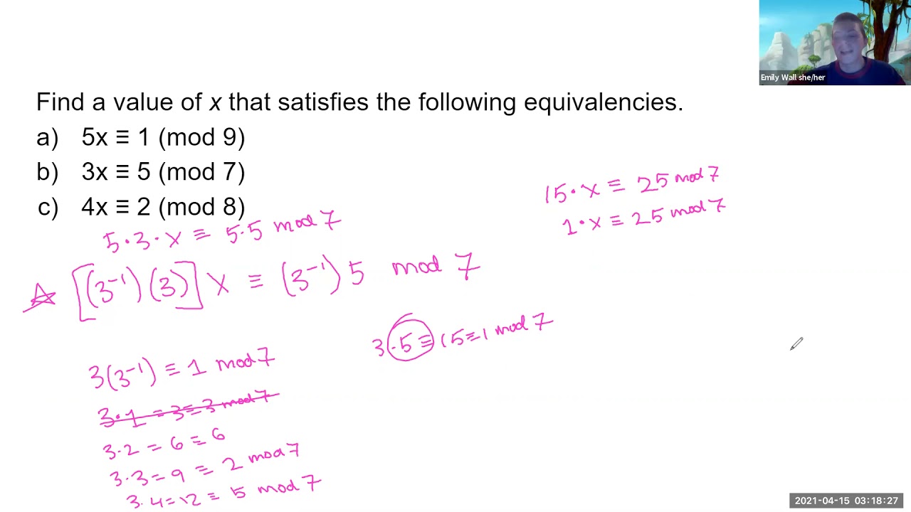 Finding modular inverses by observation