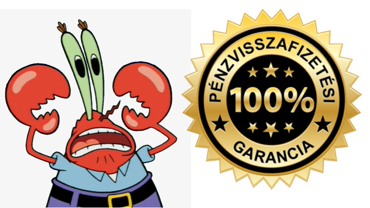 SpongyaBob R&aacute;kUram P&Eacute;NZvisszafizet&eacute;si garancia &eacute;rv&eacute;nyes&iacute;t&eacute;s