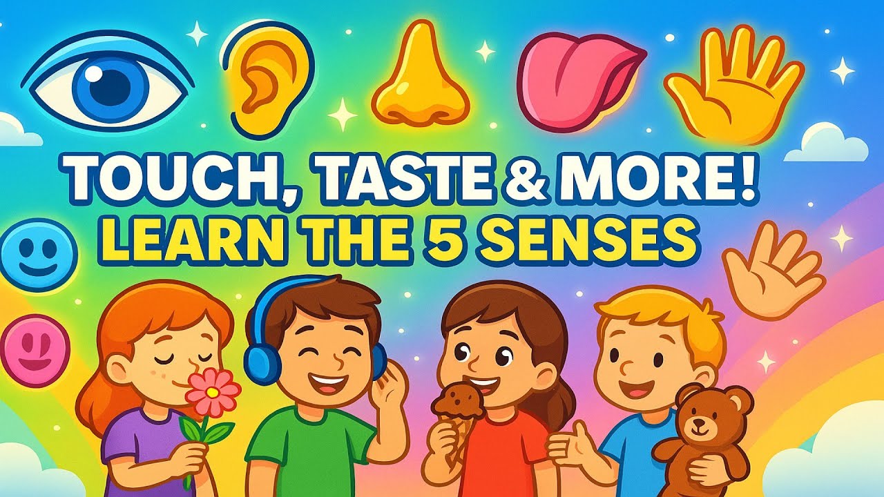 Touch, Taste & More! Learn the 5 Senses for Kids   