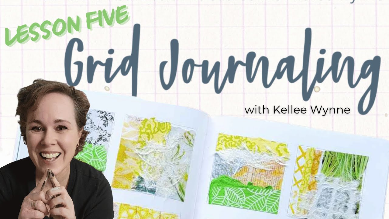 Exploring Mixed Media and Limited Palettes in Lesson Five of the Grid Journal Mini Course