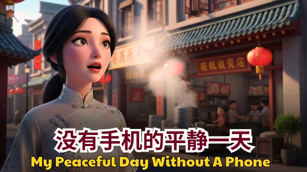 My day without a phone | 没有手机的平静一天 |  Learn Chinese Mandarin for Beginner (HSK 1-3)