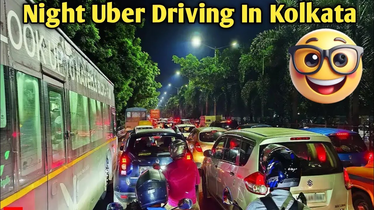 Night Cab Driving In Kolkata #uber #automobile #driver #cab #vlog #viral #bangla 