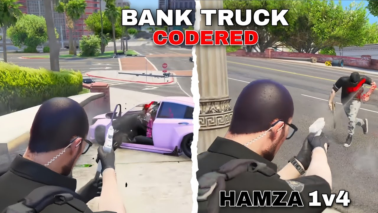 Хамза расправляется с ними (1 против 4) | Bank Truck Codered | Soulcity S2 #lifeinsoulcity