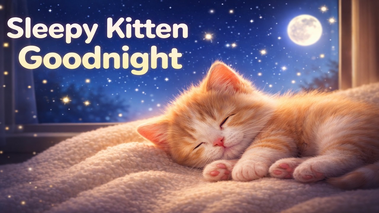 Sleepy Kitten Goodnight 🐾🌙 Lullaby Compilation for Babies | Panda Elephant and More
