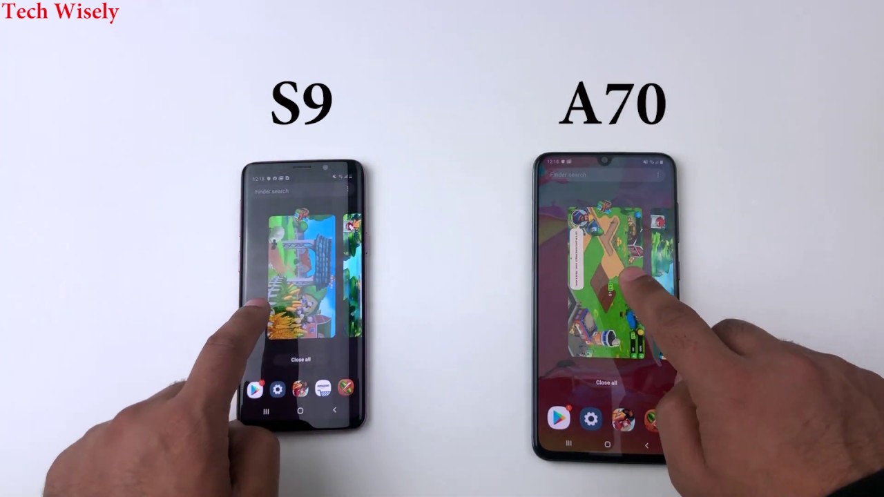 SAMSUNG A70 vs S9 | Speed Test Comparison