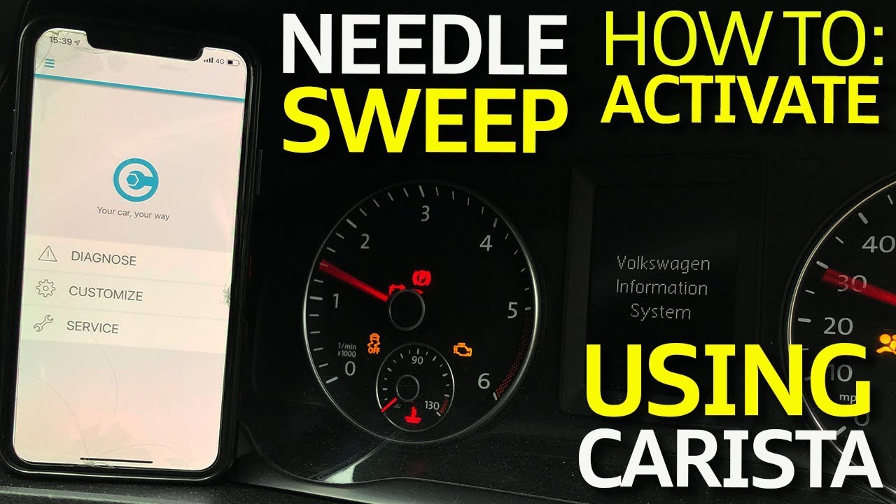 Как активировать функцию Volkswagen Needle Sweep с помощью Carista