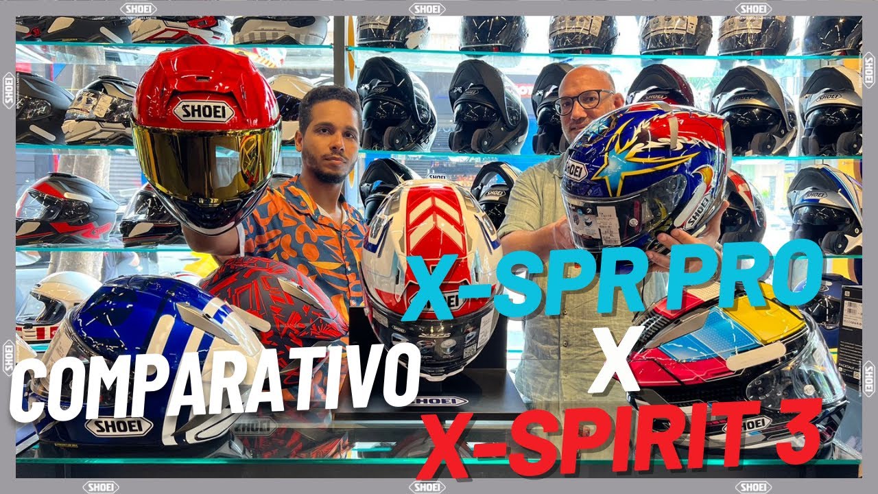 Comparativo Shoei X-spirit 3 x Shoei X-spr Pro!! #shoei #marcmarquez