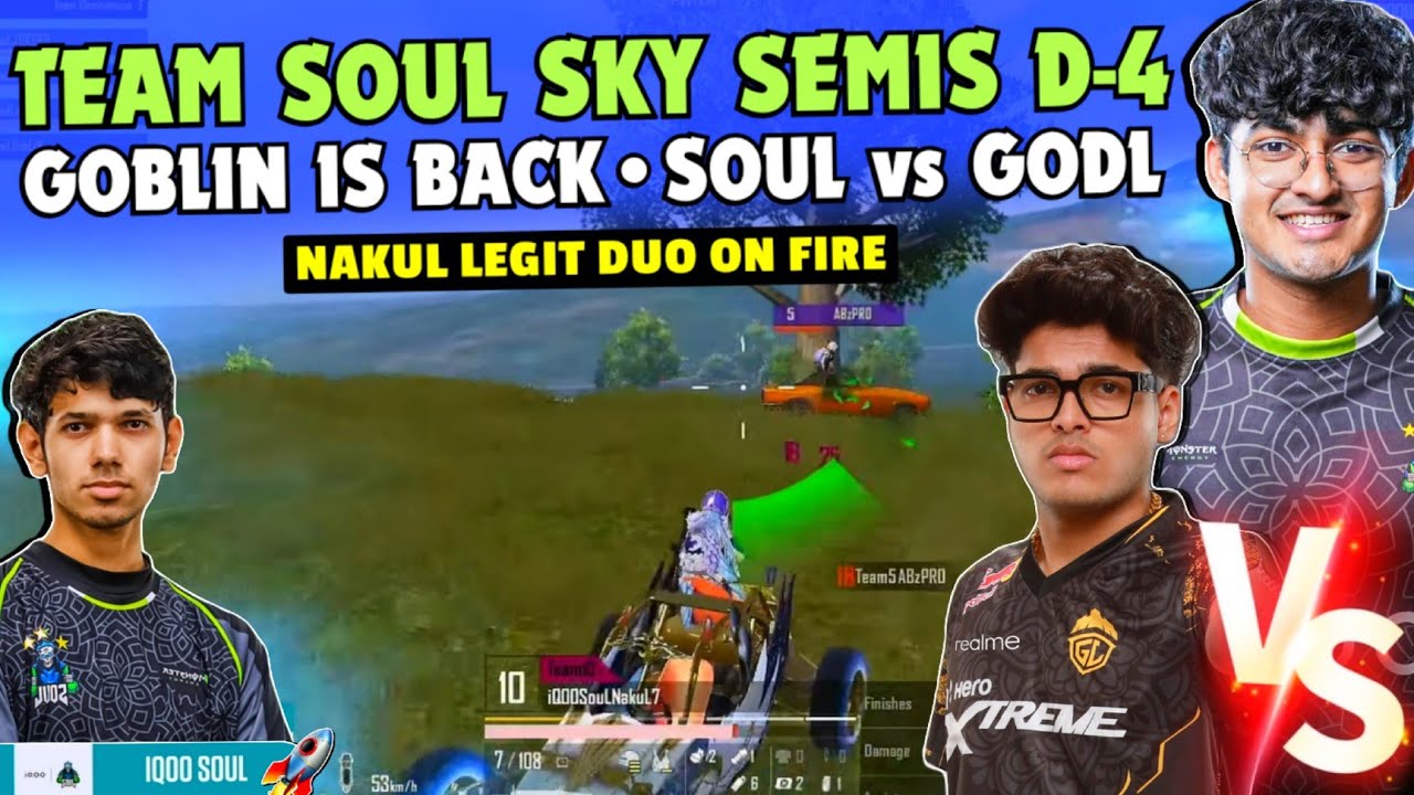 iQOOSouL SKY CEGC Day 4✅ SouL Nakul Legit on Fire🔥 Nakul vs Jonathan🥵 Goblin is Back🚨 Team SouL🚀