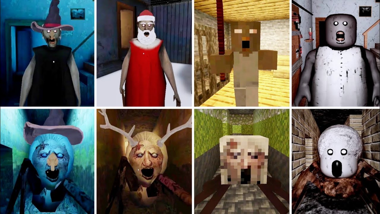 Granny 1.9 New Update Granny And Spider Mom In All Outfits Jumpscares | Granny New Update