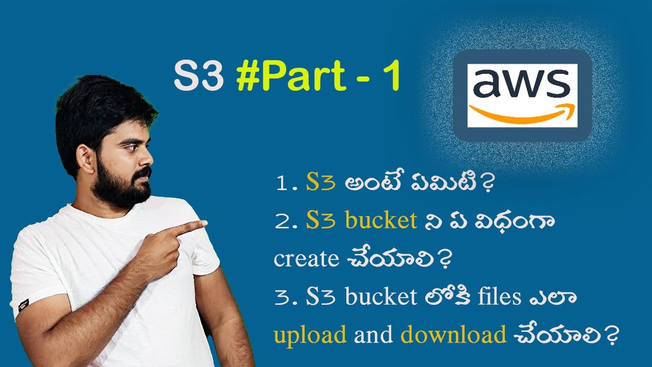 AWS Basic -  S3 #Part-1 by Rakesh Taninki - in Telugu
