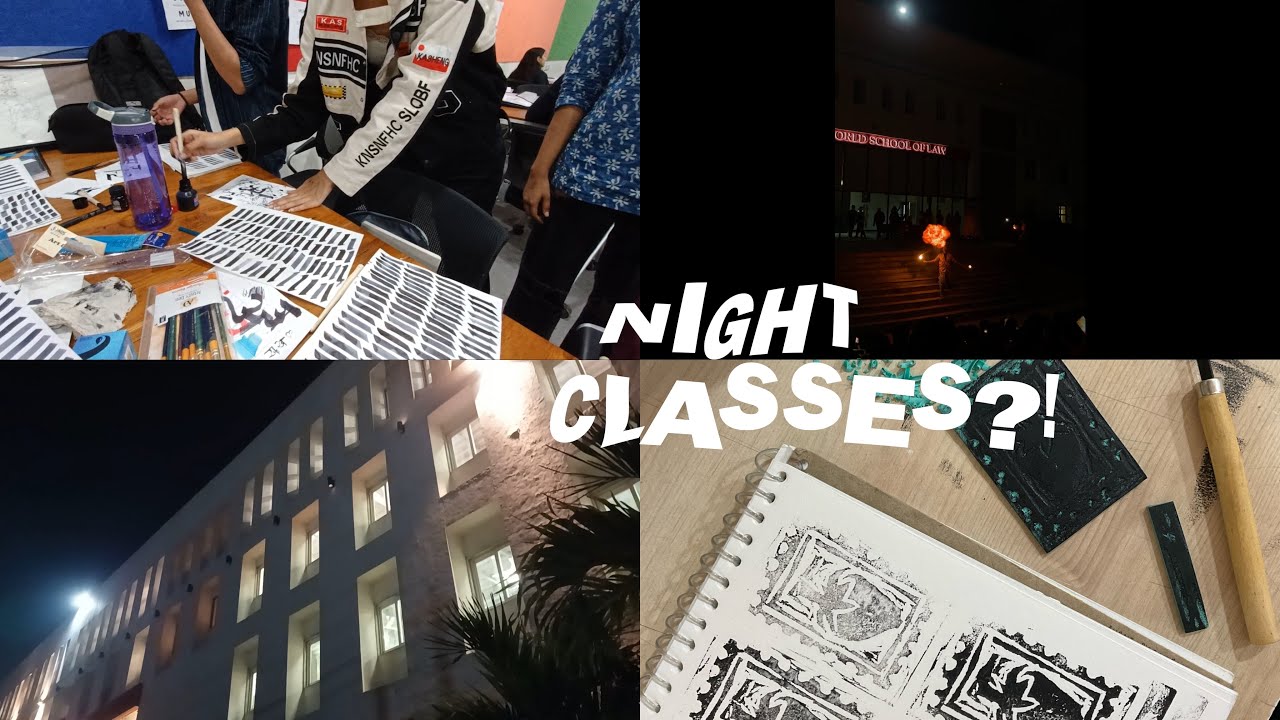 night classes?! (send help lol) | UID Ahmedabad