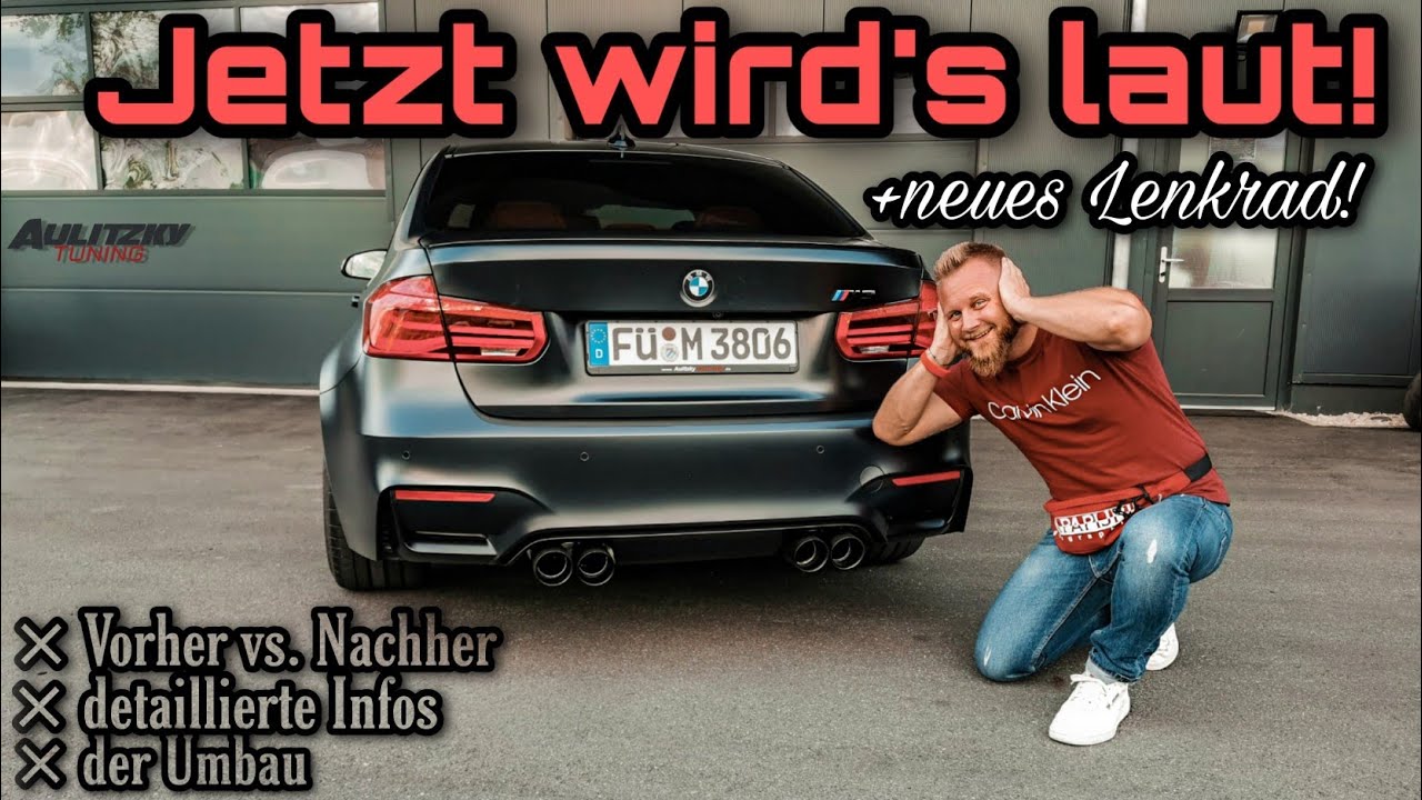 Neue ABGASANLAGE für meinen M3 F80 | + Einbau Alcantara Lenkrad!