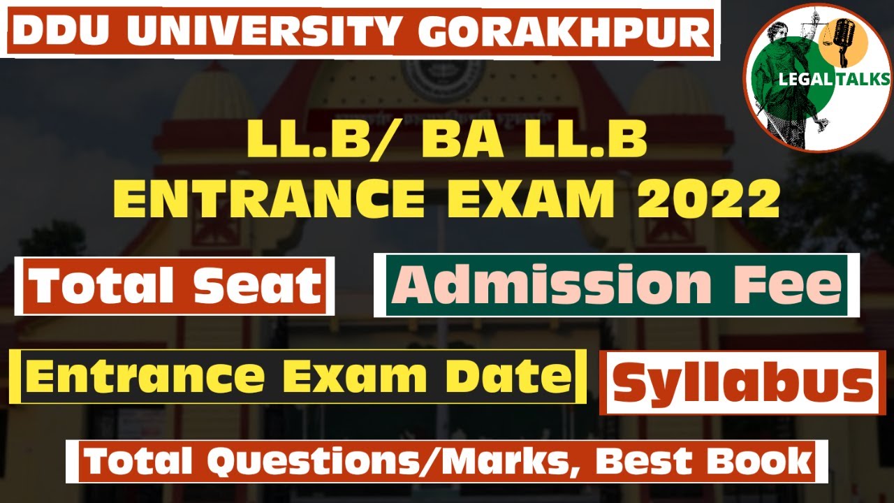 DDU Gorakhpur University Entrance Exam 2022-23 Date | DDU Admission Form Last Date Extended 2022