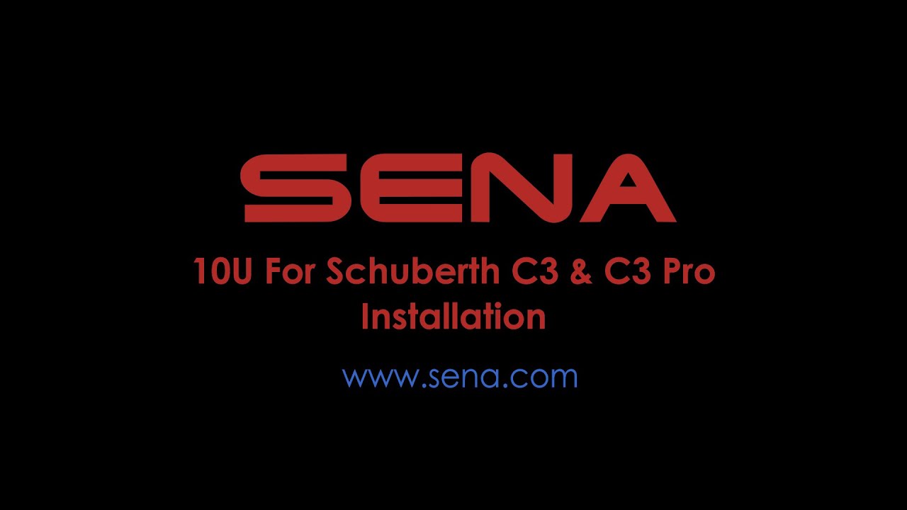 Sena 10U How To Video for Schuberth C3 & C3 Pro (Installation)