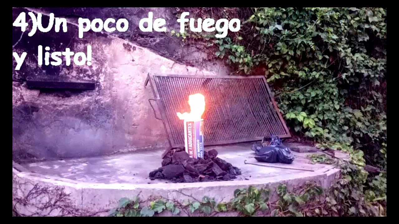 Encender carb&oacute;n f&aacute;cil volc&aacute;n