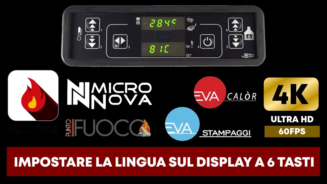 [TUTORIAL 2024] la LINGUA sul display a 6 tasti di EVA CALOR
