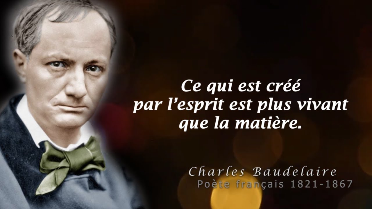 ⭐️LES MEILLEURES CITATIONS DE CHARLES BAUDELAIRE