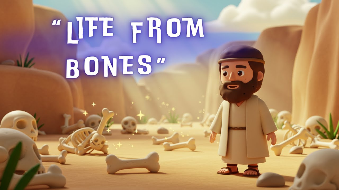 Valley of Dry Bones &mdash; Bible Story for Kids (Ezekiel 37) #storytosleep #children'sbiblestory