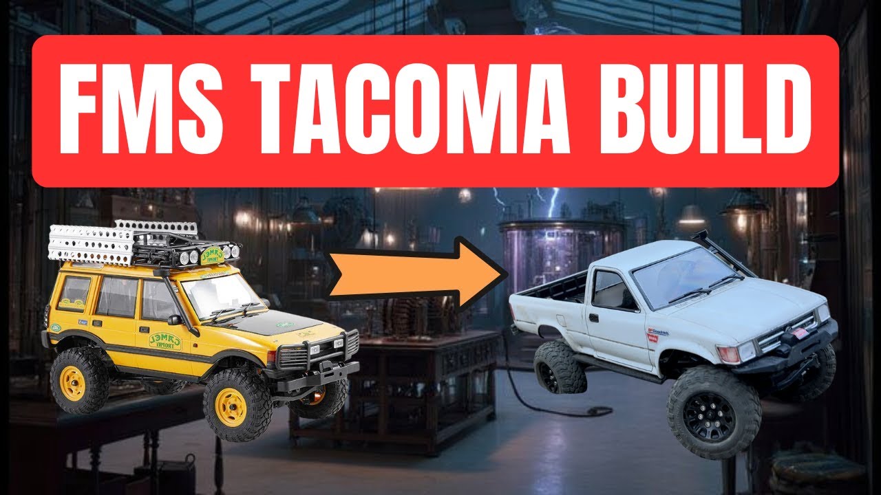 Ультимативная сборка мини-гусеничного пикапа &mdash; пикап Toyota Tacoma в масштабе 1/24 на FMS FCX24m!