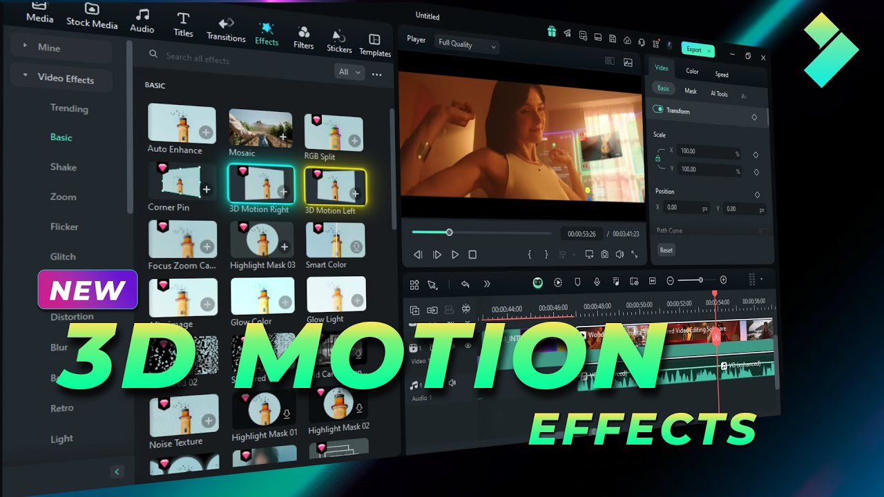 Filmora 14's BEST Kept Secret: 3D Motion Effects! | New Effects in Filmora 14