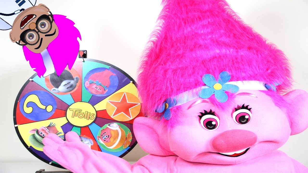 Trolls Movie Poppy Play The Trolls Game In Real Life - Paw Patrol Toys IRL