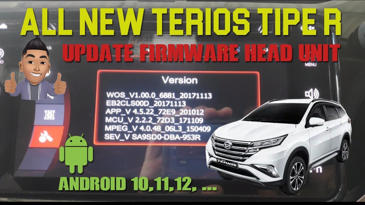 Atasi kendala mirroring pada Android 10/11/12 dengan Update Firmware Head Unit All New Terios Tipe R