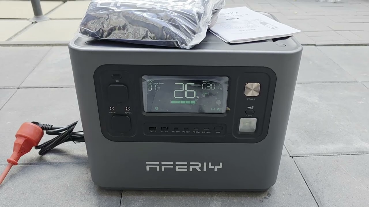 Unboxing & Test: AFERIY Powerstation | Mein erstes YouTube-Video